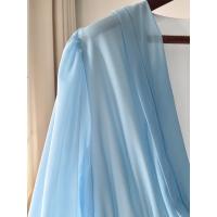 2025 Nueva Ropa mujer, Vestido largo estampado cuello pico, Azul - details 25