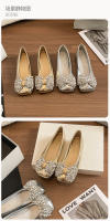 Zapatos plateados de punta cuadrada francesa para mujer, estilo hada de mariposa con boca baja y falda con tacón de aguja. - details 9