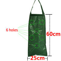 Macetero colgante de fresa, bolsas para macetero de tomate de jardín al revés, bolsas colgantes para cultivo de plantas de fresa, mango colgante resistente, tela de aireación engrosada para tomates, pimientos picantes y verduras - details 3