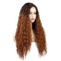 Peluca rizada larga negra para mujer, pelo sintético grueso para fiestas, bodas y citas - details 6
