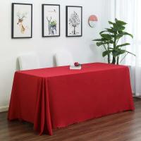 Mantel rectangular blanco de poliéster, utilizado para cumpleaños, bodas, banquetes, decoración de fiestas, mantel para mesa de comedor - details 8