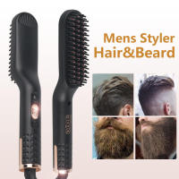 Portable Quick Heating Beard Straightening Comb 3 in 1 mini multi-function hair straightening and beard brush - details 0