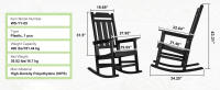SucceBuy HIPS Porch Rocker: Oasis de comodidad al aire libre. Este balancín de porche SucceBuy, hecho de HIPS - details 5
