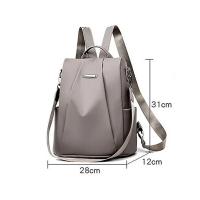 Nueva moda, gran capacidad, nailon desmontable, Color sólido, ligero, impermeable, correa para el hombro, mochila multifuncional para mujer - details 0