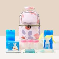 Mochila de almacenamiento para pañales, bolsa de mamá con aislamiento para botella de preservación de leche materna - details 1