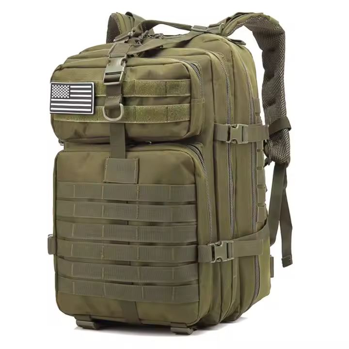 Bolsa militar de camuflaje para hombre, mochila táctica Molle, bolsa impermeable para acampar, caza, senderismo, 50L/30L - 1