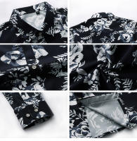 Camisas Casuales para Hombres Impresión de Moda, Elástica, Sin Hierro, Talla Grande - details 10