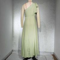Vestido Largo Sin Mangas de Verano de Color Sólido Cuello de Diadema a la Moda - details 33
