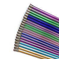 Agujas de Punto de Aluminio Largas para Tejer DIY Herramienta de Encuadernación de Suéteres y Bufandas Juego de 10 Pares de 35cm/25cm - details 5
