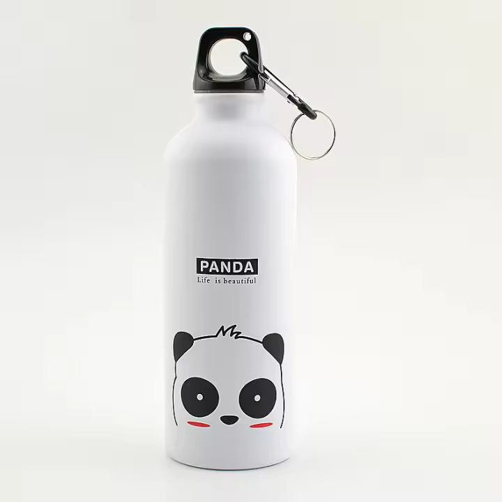 termo portátil de 500 ml para niños, hermosa escuela de agua, una botella de vacío lindos animales para deportes al aire libre, camping y senderismo niños, escuela, deportes, camping, - 1