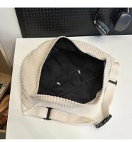 Riñonera de gran capacidad para mujer, bolsos de hombro tipo bandolera, riñonera informal, bolso sencillo para teléfono, riñonera de pana, bolso de plátano para mujer - details 35