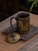 Taza de salud para hombres con filtro de cerámica de arcilla púrpura para el hogar Master, taza individual - details 2