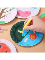 Set Disposable Paper Plate White DIY Birthday Party Decoration Dining Plate Nordic Minimalist Tableware Set - details 4