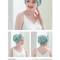 Toalla para el cabello de bambú, turbante de ducha de secado de cabello de microfibra con lazo, toallas absorbentes para el cabello de secado rápido para mujeres antiencrespamiento - details 5