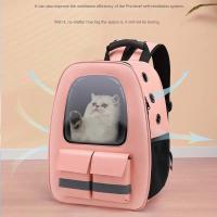 Mochila portátil para gatos, bolsa de salida para mascotas con tiras reflectantes, cápsula espacial, suministros para gatos - details 1