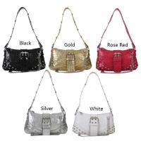 Bolso gótico de mujer retro con correa de cuero con cremallera, casual - details 19