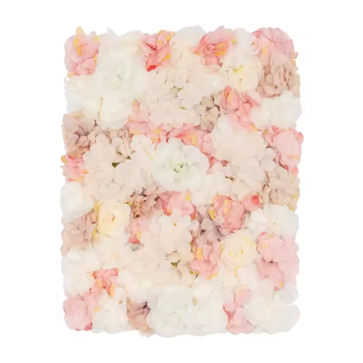 Paneles de flores artificiales para pared, decoración de fondo de boda, Hortensia, fiesta, 20 piezas, 60x40 Cm - 1