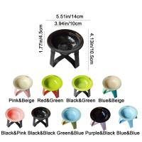 Cuenco de cerámica con disco volador para mascotas, cuenco redondo Multicolor para gatos OVNI, cuenco de comida para gatos elevado antideslizante de estilo coreano para gatos y perros - details 0