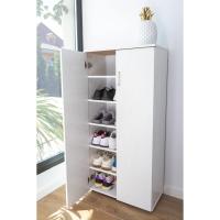 Librería de Dos Puertas Mueble auxiliar de madera 60cms de ancho, 32.5cms de profundidad, 124cms de alto Blanco - details 1