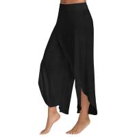 Pantalones de Yoga de Gasa Transpirable para Mujer Pantalones Sueltos Rectos de Color Sólido - details 9