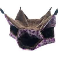 Colchón Colgante de Hamster de 3 Capas Diseño de Laberinto de Conejo Cama Cálida de Vellón para Pequeños Animales Nido de Jabalí para Invierno, Primavera y Otoño - details 4