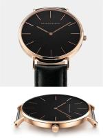 Reloj de pulsera Unisex sencillo y delgado para hombre, de lujo, de primera calidad, con envío directo, informal, deportivo, resistente al agua, color negro - details 16