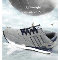 Zapatos Deportivos Versátiles de Doble Estrella Transpirables de Cuero Genuino para Primavera y Otoño Zapatos Planos Cómodos para Correr a la Moda - details 1