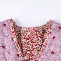 Chaquetas florales, chaqueta ultraligera sin mangas de otoño, base de algodón cálida para invierno, chaqueta con botones para mujer - details 9