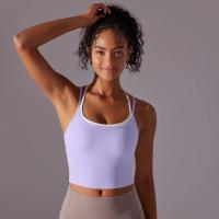 Ropa interior deportiva de realce para mujer, sujetador de Yoga para Fitness, gimnasio, entrenamiento, correr, camiseta sin mang - details 50