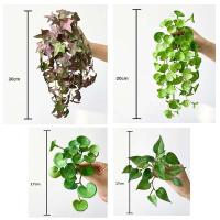 Bundles de Plantas Artificiales Mini Monedas de Cobre, Hierba, Goma Suave, Verde Falso para Decoración de Hogar, Oficina, Jardín - details 3