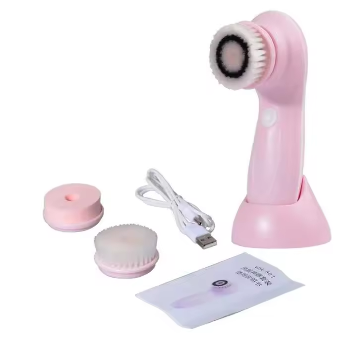 Cepillo de limpieza Facial, depurador Facial, dispositivo limpiador giratorio exfoliante eléctrico, masaje de limpieza profunda impermeable, elimina puntos negros - 1