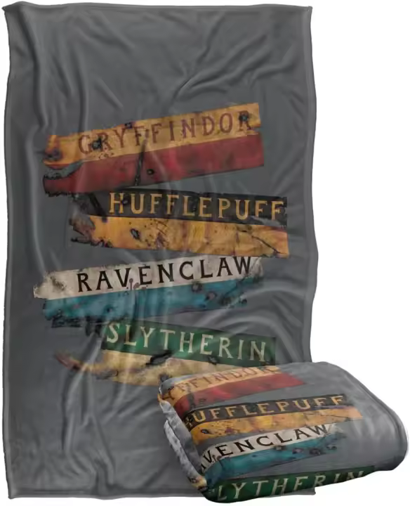 Manta de franela gruesa de tacto sedoso para regalo, banderines quemados de Harry Potter, suave, se adapta a sofá cama, viajes, todas las estaciones - 1