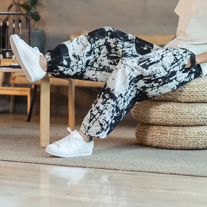 Pantalones Haren de Moda para Hombres Primavera-Verano 2025 Estilo Chino Suelto y Delgado - 1