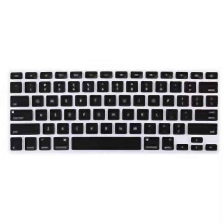 Cubierta de teclado para MacBook Protector de teclado de silicona impermeable a prueba de polvo a juego de fuentes - 1