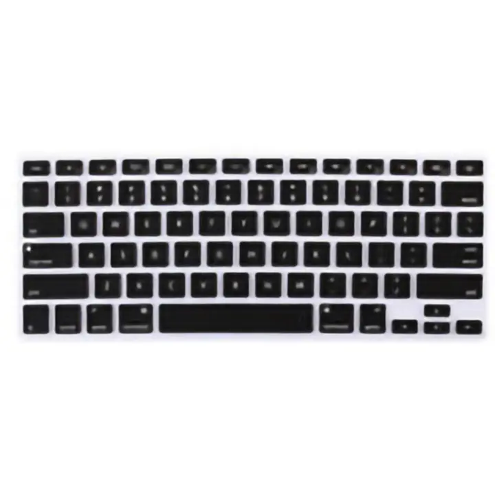 Cubierta de teclado para MacBook Protector de teclado de silicona impermeable a prueba de polvo a juego de fuentes - 1