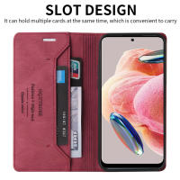 Funda de cuero con titular y cartera magnética para Xiaomi Redmi Funda segura anti-robo con estilo brush - details 1
