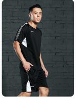 Traje de manga corta de secado rápido para hombre, ropa de fitness deportiva para correr al aire libre, LT311, Verano - details 13