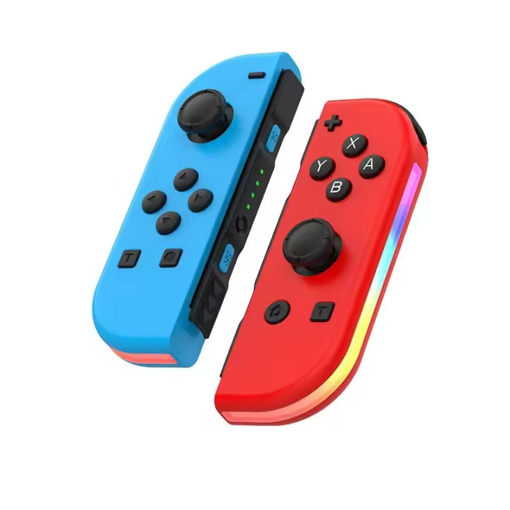 Controlador de juego inalámbrico Bluetooth, Compatible con controlador de interruptor, con función de despertador, vibración Dual, luz RGB - 1