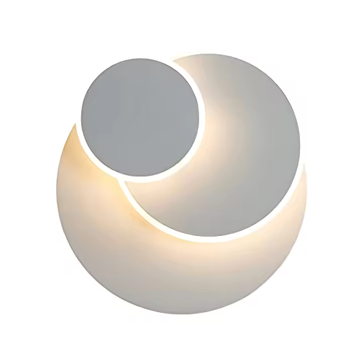 Goeco Luces de techo Dos luces redondas triples 15W Luz blanca cálida 3000K - 1