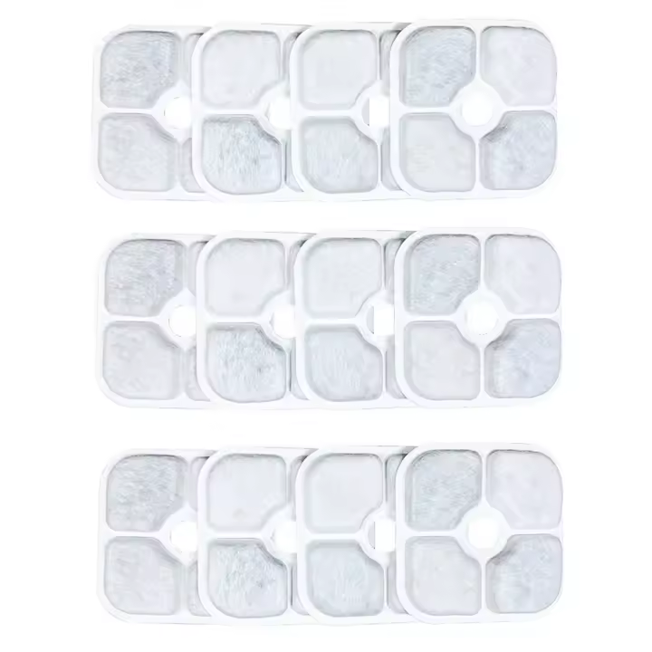 Sistema de Filtración Triple para Fuente de Agua para Gatos 12PCS Artículos de Alimentación y Agua para Mascotas - 1