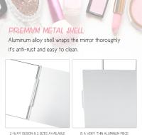 Little Travel Mirror - Espejo compacto de bolsillo plegable - Espejo de mesa pequeño y liviano para viajar y maquillarse (3#) - details 0