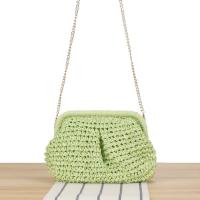 Bolsa de Hombro Tejida de Cuerda de Papel para Mujer 2025 Bolsa de Playa Versátil con Correa de Hombro para Vacaciones - details 2