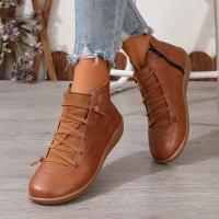 Botas planas martin para mujer, botines informales, otoño - details 5