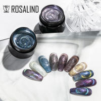 ROSALIND Gel de ojo de gato para manicura, capa superior Base semipermanente, esmalte de uñas, 5ML - details 6