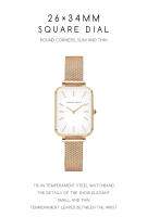 Reloj de cuarzo para mujer 2025 - Diseño Vintage Italiano con Cuarzo Japonés de Alta Precisión, Cuadrante Cuadrado Minimalista, Acero Inoxidable Ajustable y 30M Resistente al Agua - Regalo Elegante para Cumpleaños y Celebraciones (Estilo Nórdico) - details 1
