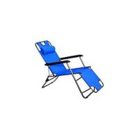 Silla de Jardín Plegable Sillón de Playa Ajustable en 10 Posiciones con Espalda Alta y Reposapiés - details 12