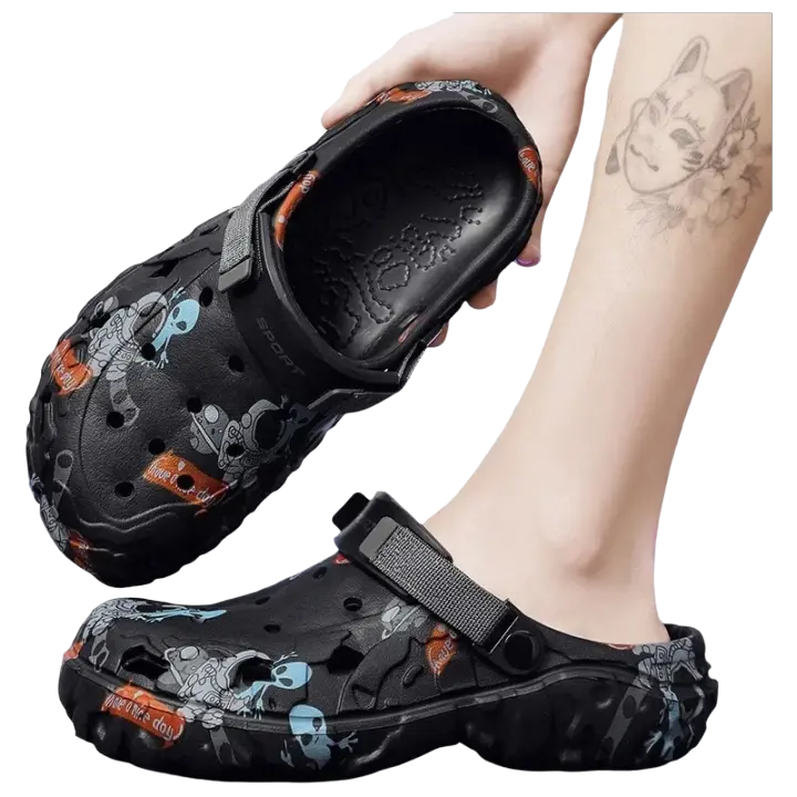 Clogs De Verano Para Hombres Sandalias De Plataforma EVA Pantuflas Casuales Tallas Grandes 46 47 Zapatos Planos Moda Unisex Para Playa - 1