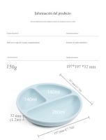 Vajilla de silicona para bebés, comederos, platos, baberos, tazas Accesorios de alimentación ventosas Caja de regalo con tazas para chupetes y utensilios de alimentación Vajilla para niños pequeños - details 1