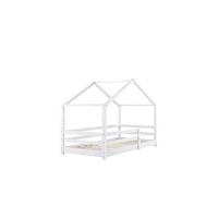 Cama para niños pequeños Cama Infantil 160 x 80cm Estructura Tipi de Madera Pino Blanco Mate - details 7
