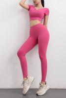Pantalones de Yoga de Cintura Alta para Mujeres Sensación de Nudez Elevación de Cadera - details 11